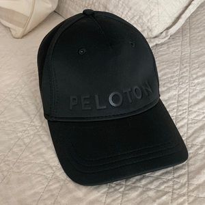 Peloton Baseball Cap *Never Worn* Classic Black on Black Adjustable One Size Hat
